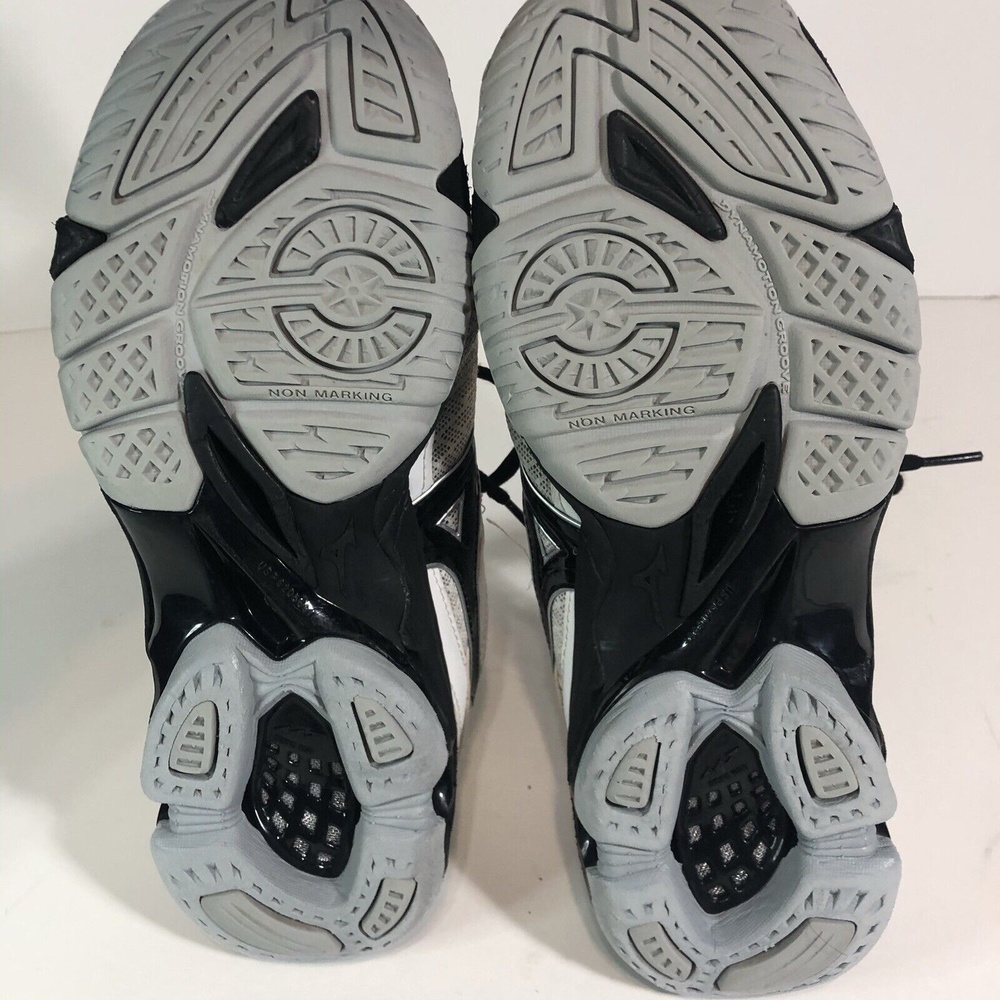 Mizuno Wave Supersonic Women's Size 8 Shoes White/Black Volleyball V1GC184008 - Picture 8 of 9